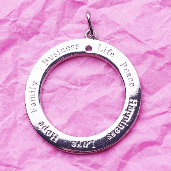 Hope, versilbert mit 999er Feinsilber, Amulett L